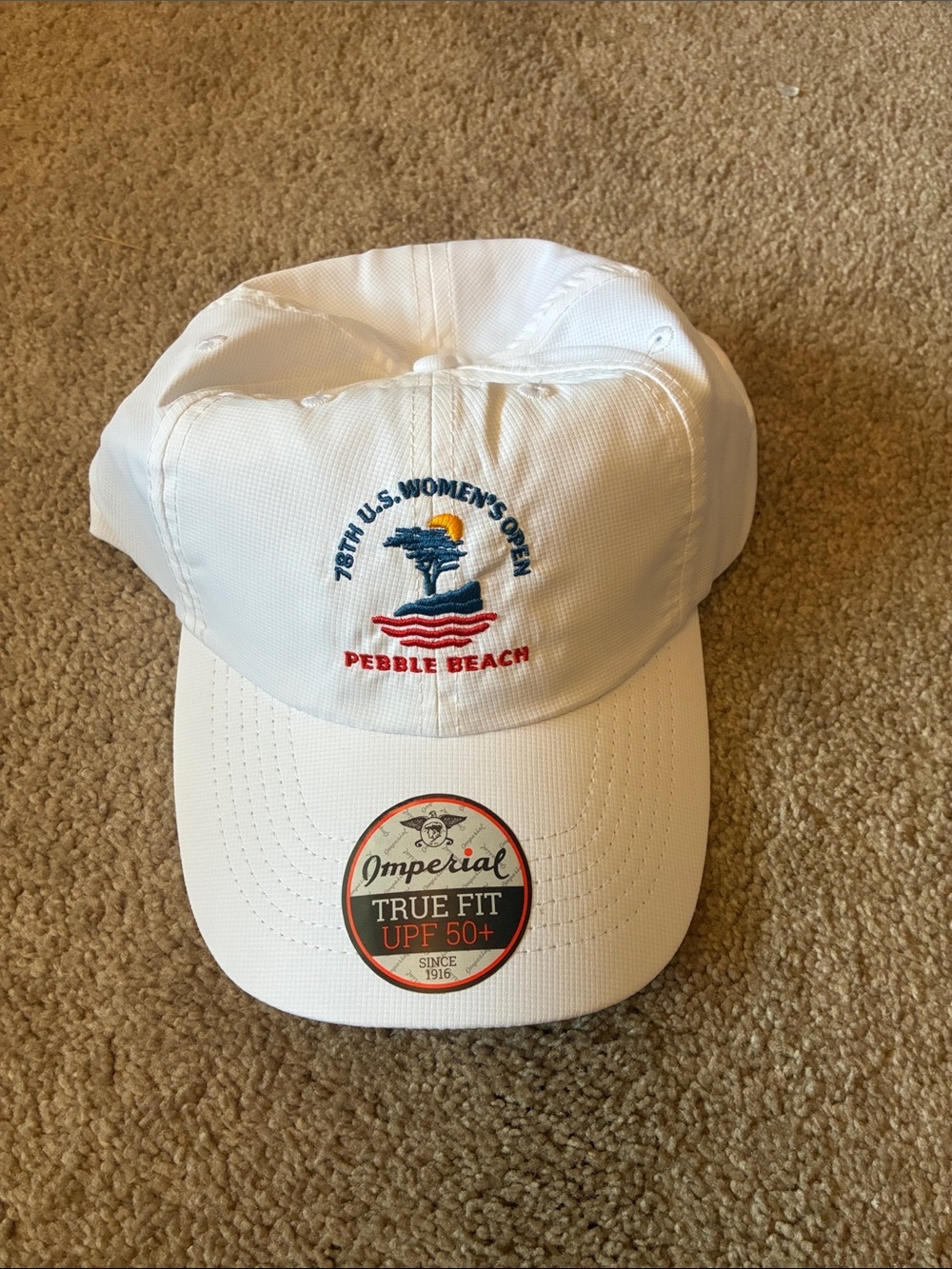 Imperial 78th U.S. Women's Open Pebble Beach Golf Hat | White True Fit NWT Cap